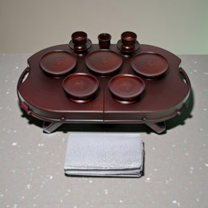 간소한 제사상 성묘 상차림 간단한 제사상 설날 추석 명절 휴대용 제기세트 14P