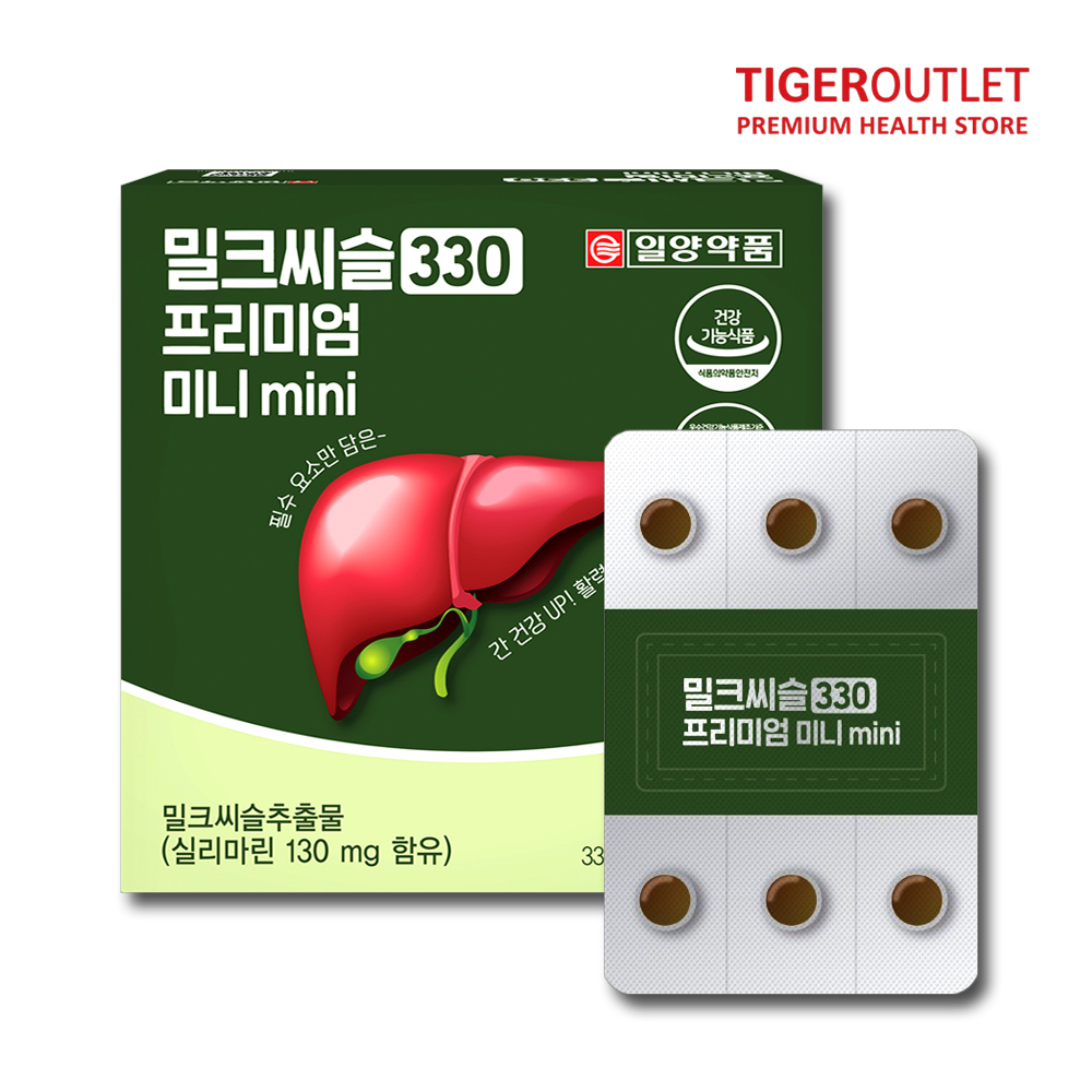 <b>일양</b>약품 <b>간에좋은 밀크씨슬</b> <b>간</b> 실리마린 영양제 약1개월