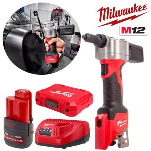 milwaukee 충전리벳건 M12BPRT-25 (12V HB2.5Ah) 리베터기 리벳건