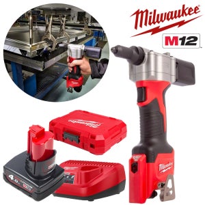 milwaukee 충전리벳건 M12BPRT-40 (12V 4.0Ah) 리베터기 리벳건