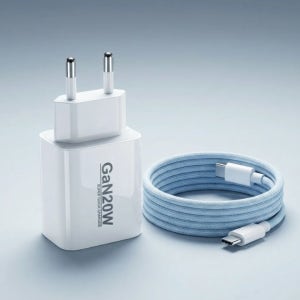 아이홈 국내산 Gan PPS C타입 2포트 국산 초고속 충전기 모든 스마트기기, PD 20W 케이블포함