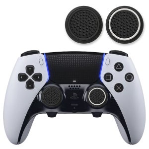 소니 플레이스테이션 PS5 듀얼센스 엣지 호환 블랙 라인 엠보 게이밍 실리콘 스틱 캡 4P SET