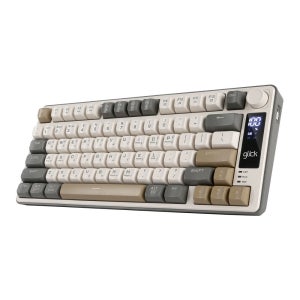 지클릭커 오피스프로 WK50 사일런스 M 텐키리스,78키 Cappuccino khaki, 무소음 보글보글
