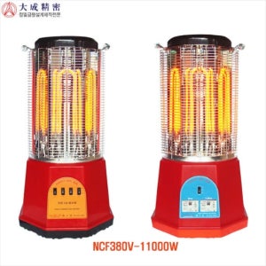 대성정밀 팔각 나노카본 팬히터 NCF380V-11000W 쾌속 난방 저소음 고효율 현장