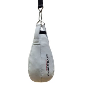 데블가드 화이트 펀칭볼 샌드백 반사신경 풋워크 슬립 위빙 훈련 저소음스트랩 소형비너 포함