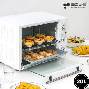 키친아트 전기오븐 20리터 상하2중열선 오븐 KNOV-C32 화이트색상