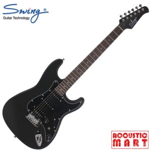 스윙 일렉기타 S-100 EX Matt Black 던컨픽업 장착 (Rosewood) 입문용기타