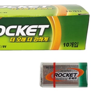 다용도 망간 건전지 사각 9v 건전지 10개 세트