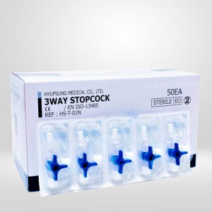협성메디칼 3way 스탑콕 STOPCOCK 쓰리웨이 스탑콕 수액 연결 커넥터 1팩