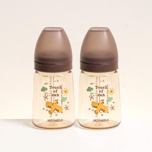 마더케이 신생아 PPSU 젖병 배앓이 방지 (노꼭지) 180ml, 2개, 버디