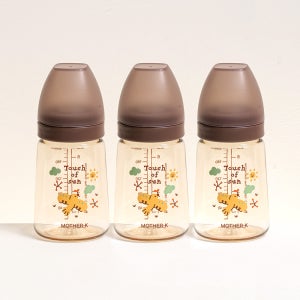 마더케이 신생아 PPSU 젖병 배앓이 방지 (노꼭지) 180ml, 3개, 버디