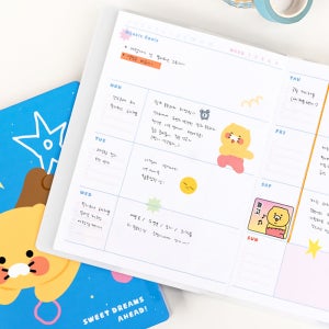 춘식이 만년다이어리 귀여운 캐릭터 카카오프렌즈 위클리 플래너 12개월