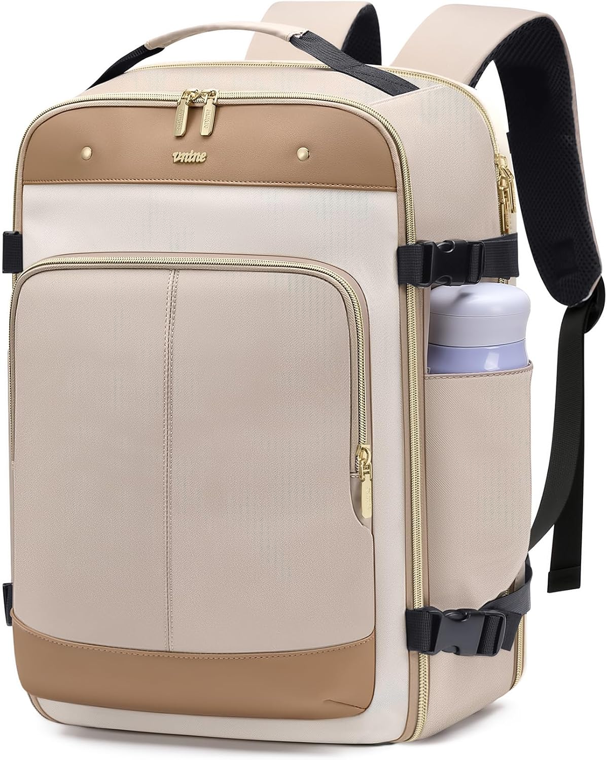 여성 남성을 위한 <b>VNINE</b> 여행용 백팩: 백팩에 담긴 40L 대형 휴대용 17인치 노트북 백팩 비행 승인 비즈니스 워크백 방수 수하물 데이팩 위켄더백 대학 하이킹용