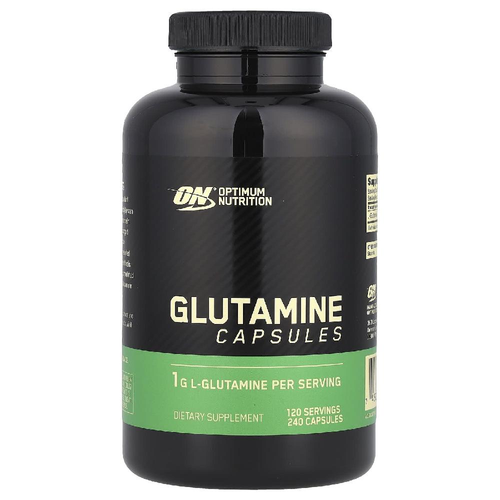 옵티멈<b>뉴트리션</b> 글루타민 Glutamine 1g 스포츠 헬스 <b>운동</b> 캡슐 240정