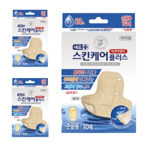 손 끝 밴드 손가락 전용 손끝용 방수 아쿠아 밴드 60 x 56 mm 10개입 3개