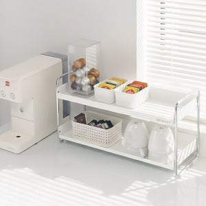 식탁선반 식탁위 미니 2단 양념 선반 홈카페 주방정리