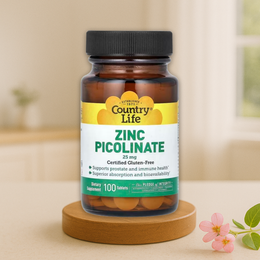 컨트리 라이프 아연 <b>징크 피콜리네이트 25mg</b> 100정, 1개