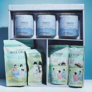 기품은 황태곱창김 종합세트( 곱창김 3개, 부각,강정,스낵 2종)