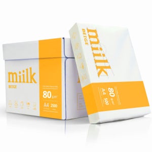 밀크 베이지 미색 A4용지 복사용지 80g 2500매, 1개