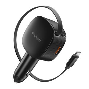 60W 케이블 일체형 차량용 3포트 시거잭 충전기 EV603BT