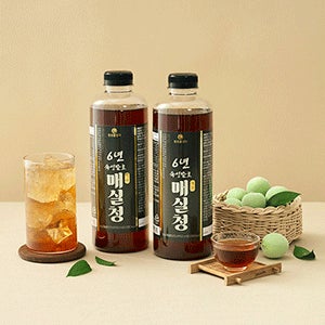6년 숙성 발효 매실청 1+1 지리산 매실액기스 100% 국내산 1.8L