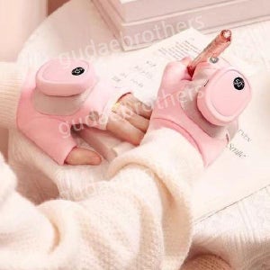 USB 손난로 충전식 온도 조절 발열 보온 용품 야외 실내 다용도 핫팩 발열 장갑 - 핑크