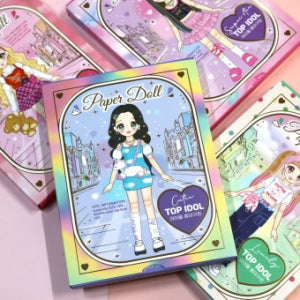 아이돌 종이 구관 오리기 만들기 옷입히기