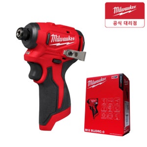 밀워키 M12 BLIDRC-0 12V 충전 브러쉬리스 임팩트 드라이버 베어툴 종이케이스