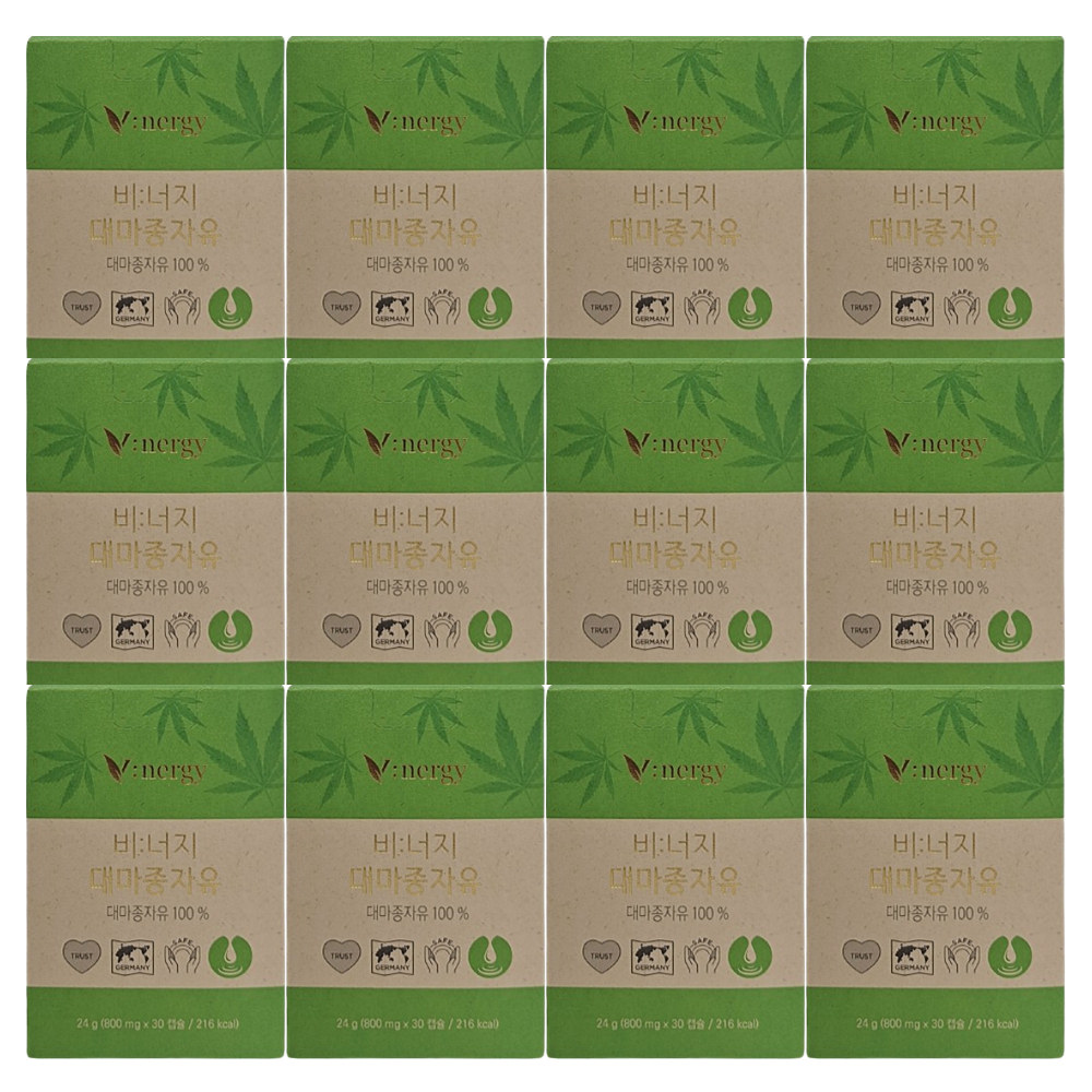 휴럼 <b>비너지 대마종자유</b> 800mg x 30캡슐, 12개