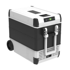 55리터 바퀴형 12V/22V겸용 카이스 차량용 냉장냉동고 CFCS-55W 바퀴형