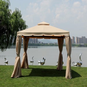 야외 용 테라스 데크 농막 바베큐장 텃밭 캐노피 몽골 텐트 천막 사 바람 차광 그늘 막