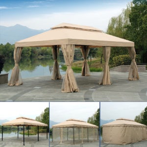 야외 간이 주차 장 차고 테라스 농막 바베큐장 대형 캐노피 천막 사 바람 차광 그늘 막