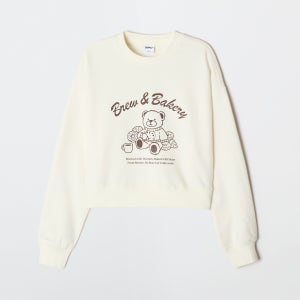 스파오 스윗베어 크롭 스웨트셔츠 SPMNG12G50