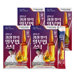 김오곤 생생 활력 알부민스틱 15g 30포, 4개