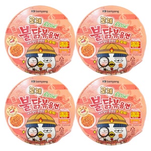 삼양 로제 불닭볶음면 큰컵 105g X 4개