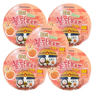 삼양 로제 불닭볶음면 큰컵 105g X 5개