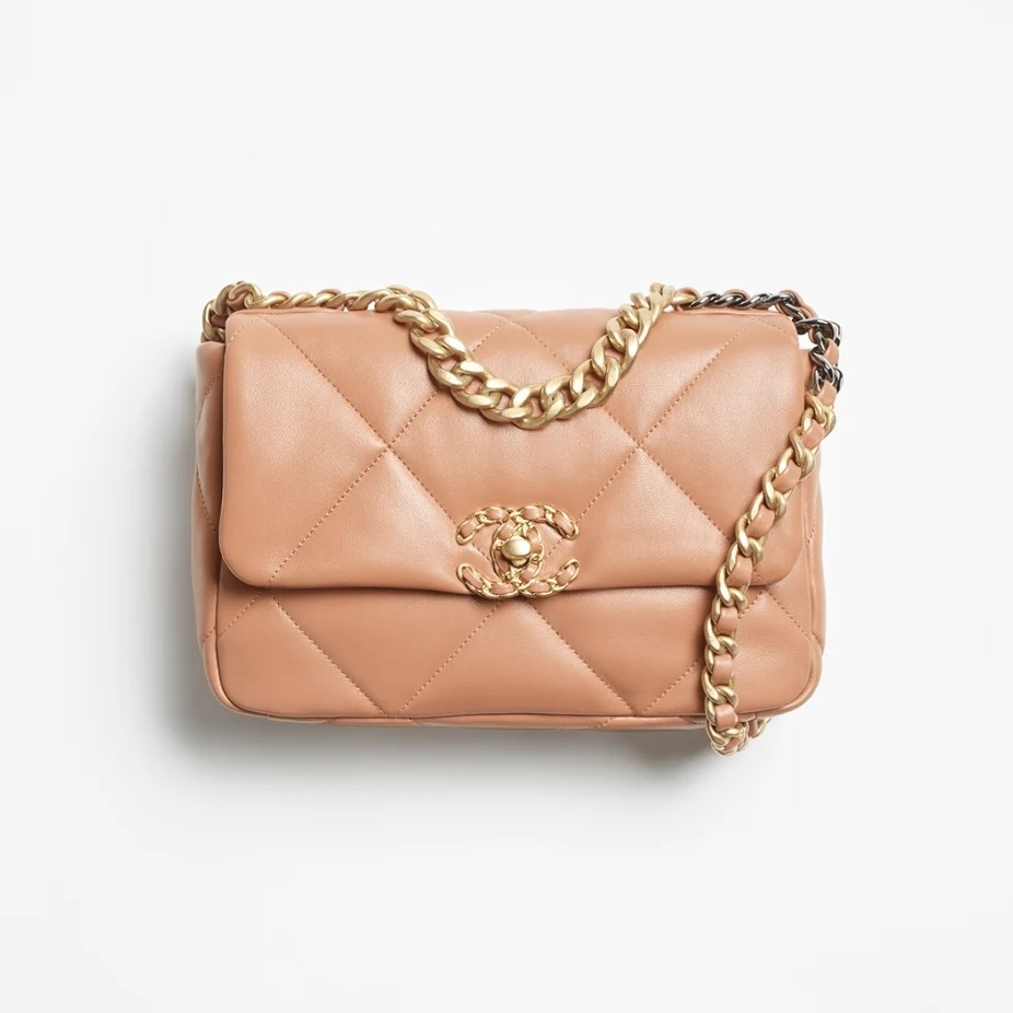 샤넬 CHANEL 19 핸드백 카멜 AS1160 B04852 NB356