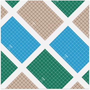 더블유그린 규조토 발매트 욕실 화장실 현관 주방 빨아쓰는 매트 체크 60x40