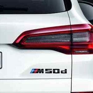 BMW X5 X6 X7 순정 리어 블랙 엠블럼 M50d