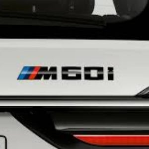 BMW X5 X6 X7 순정 리어 블랙 엠블럼 M60I