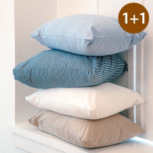안즈다 1+1 코지 순면 60수 호텔식 사계절 베개커버 4060 5070