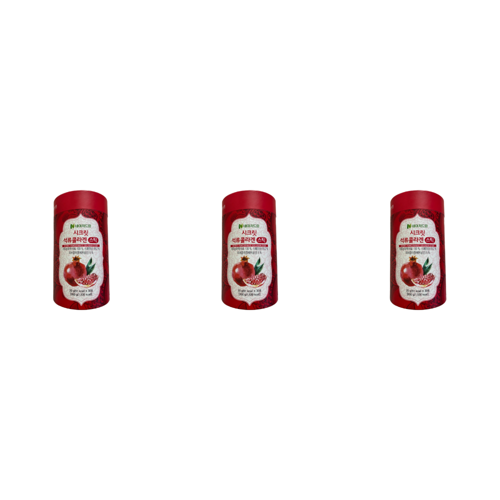 <b>네이처드림</b> 시크릿 석류 콜라겐 젤리 스틱 30포 20g 3개