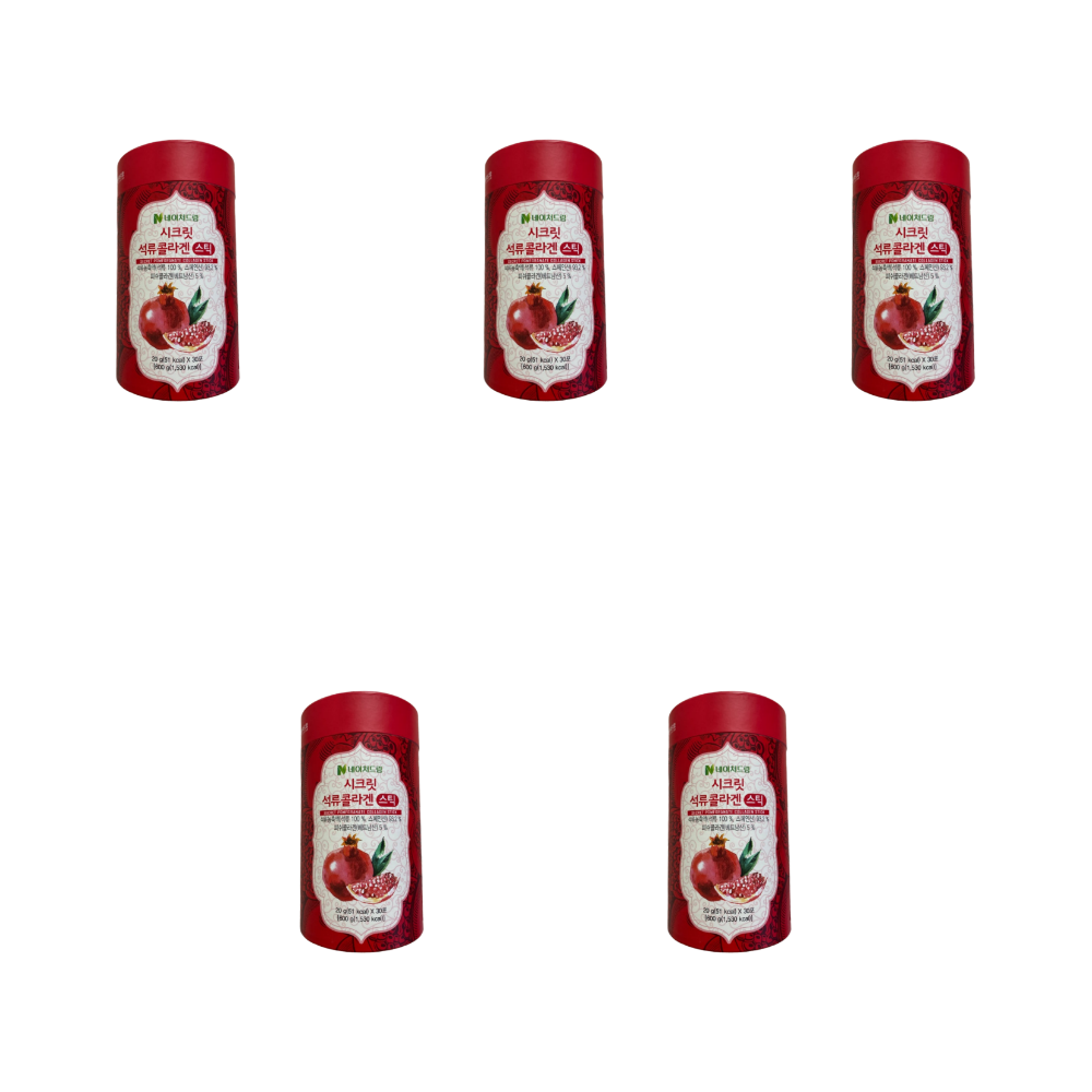 <b>네이처드림</b> 시크릿 석류 콜라겐 젤리 스틱 30포 20g 5개