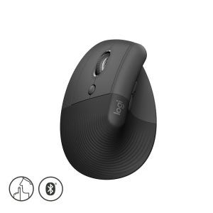 로지텍 리프트 버티컬마우스 LIFT 손목보호 인체공학 무소음마우스 왼손용 그라파이트