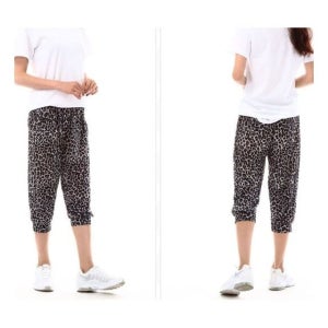 여자 아이스 7부바지 단기판매용 SY호피그레이