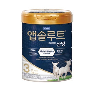 앱솔루트 프리미엄 산양 분유 3단계(12~24개월) 1캔 속편한 조리원 대용량 750g