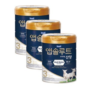 앱솔루트 프리미엄 산양 분유 3단계(12~24개월) 속편한 조리원 대용량 750g 3개 1세트