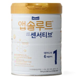 앱솔루트 센서티브 1단계(0~6개월) 1캔 속편한 조리원 대용량 900g