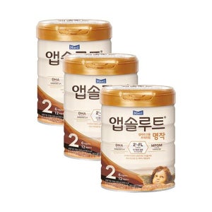 앱솔루트 명작 2FL 분유 2단계(6~12개월) 속편한 조리원 대용량 800g 3개 1세트