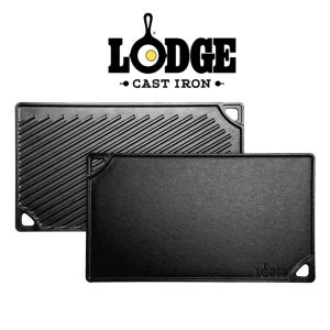 롯지 그리들 무쇠팬 주철 주물팬 양면 사각 그릴 42cm